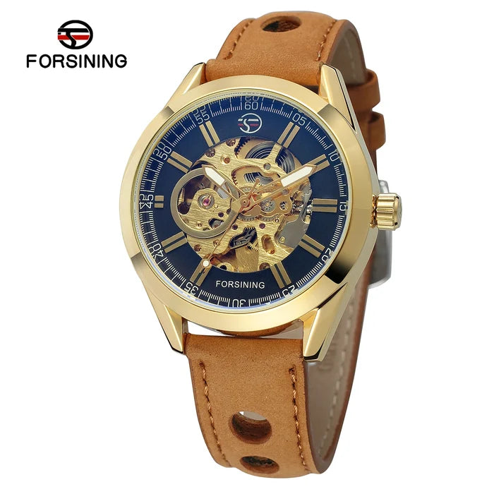 Forsining Skeleton Automatic Luxury Watch for Men