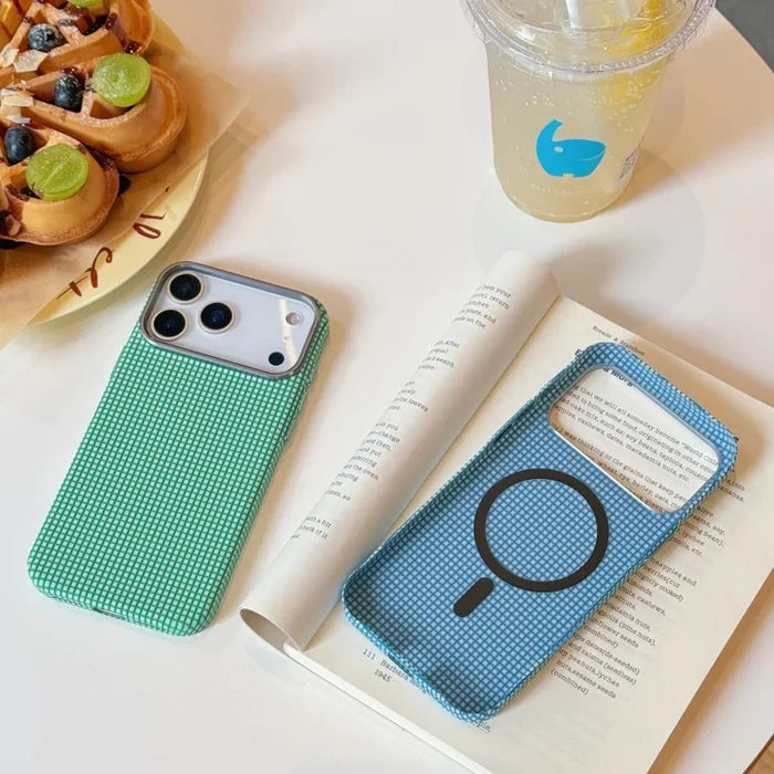 Frosted Carbon Fiber Textured Magnetic Phone Case