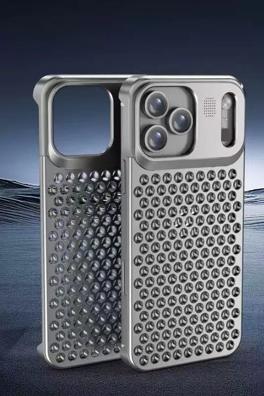 Full Metal Phone Case Cooling Ice-feel Phone Case with Aromatherapy