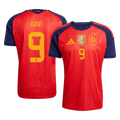 GAVI #9 Spain Home Soccer Jersey World Cup 2026
