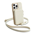 Genuine Leather Crossbody Zipper Wallet Magnetic Card Holder Wrist