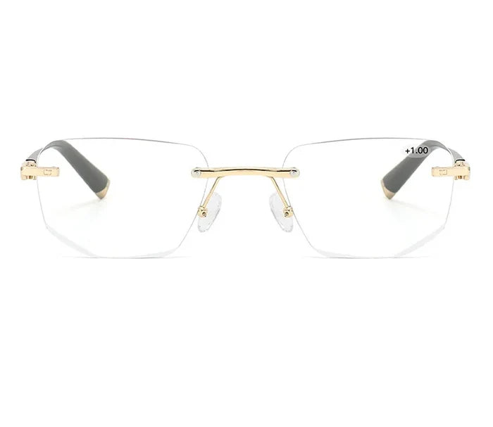 Gold Frame Photochromic Multifocal Sun Readers