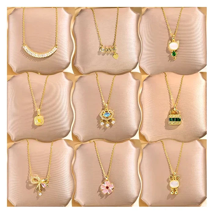 Gold Plated Zircon Diamond Collar Necklace