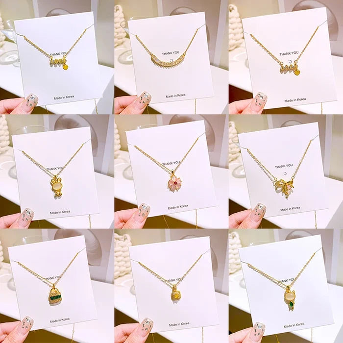 Gold Plated Zircon Diamond Collar Necklace