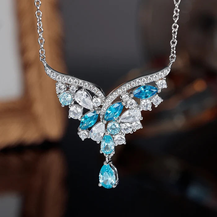 Grace Jewel Luxury CZ Silver Necklace