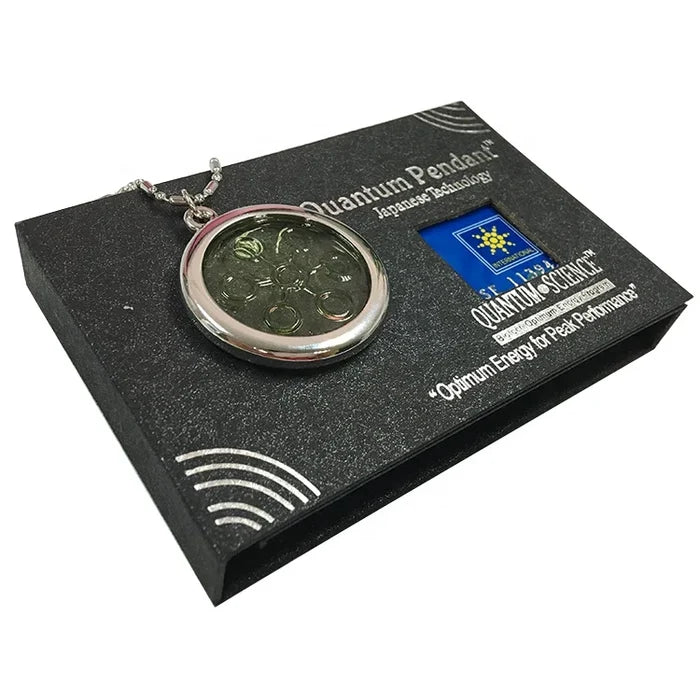 Green Bio-Scalar Energy Lava Stone Necklace