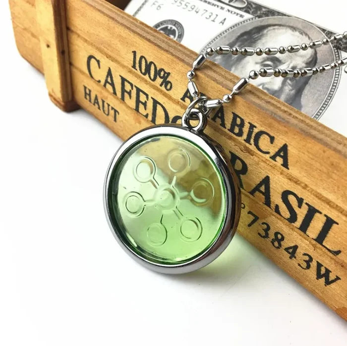 Green Bio-Scalar Energy Lava Stone Necklace