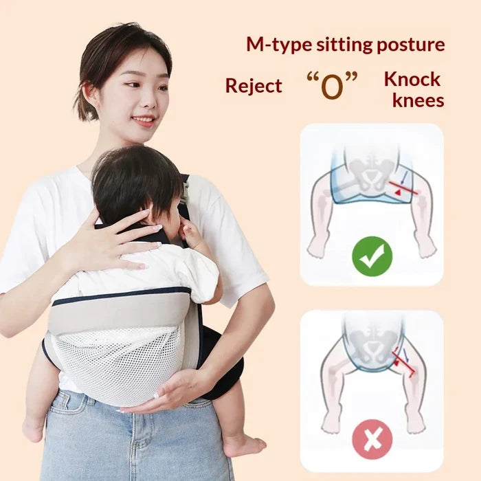 Hands-Free Front-Carry Baby Carrier for Newborns