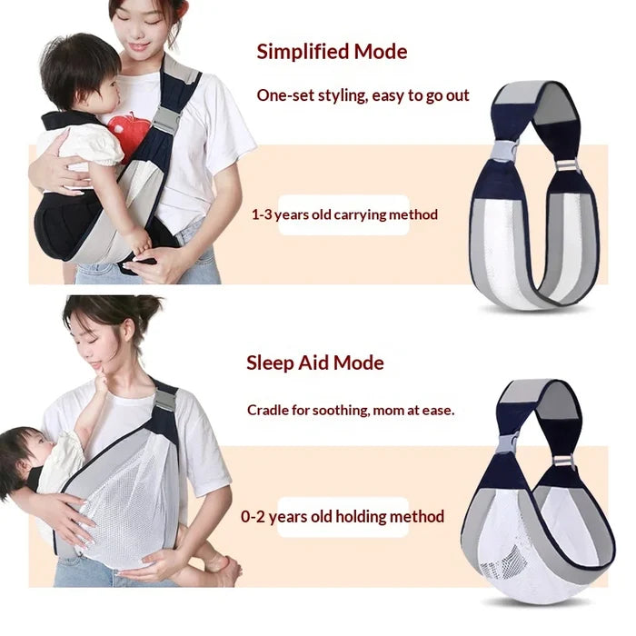 Hands-Free Front-Carry Baby Carrier for Newborns