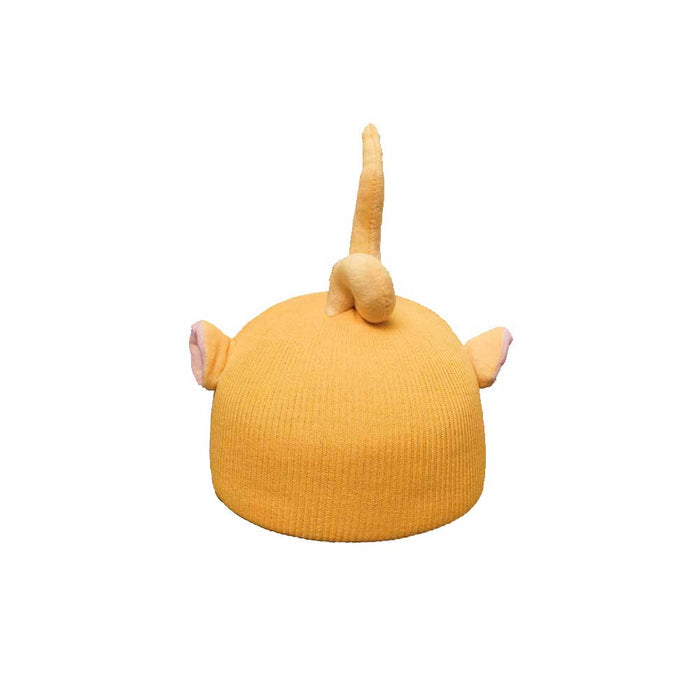 Helmet Rizz Funny Alien Helmet Cover: red, white red character with loop antenna, cartoon style