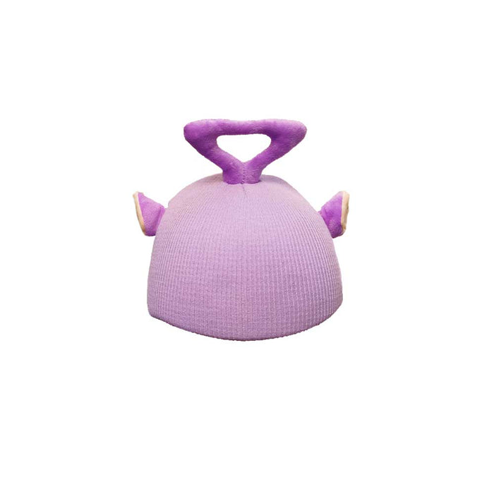 Helmet Rizz Funny Alien Helmet Cover: red, white red character with loop antenna, cartoon style