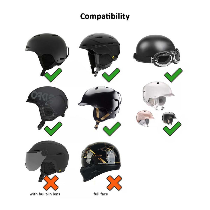 Helmet Rizz Funny Snowboard Helmet Cover: black, white fantasy multi-eyed creature, cartoon, whimsical style