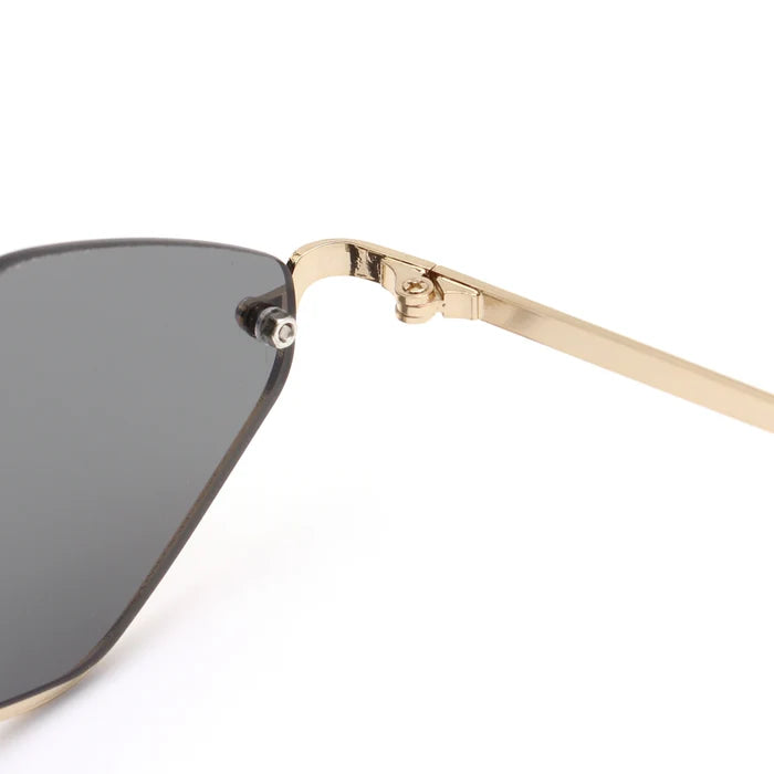 Hexagonal Gold Rim Fashion Sunglasses