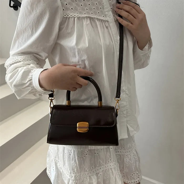 High-End Crossbody Bag Women's New Popular PU Small Square