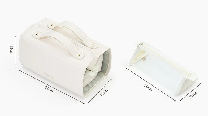 High Quality Custom Detachable Vegan Leather Makeup Organizer