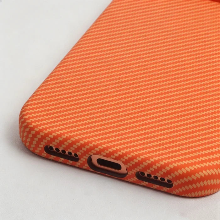 High Quality Slim PC Carbon Fiber Texture Magnetic Phone Case