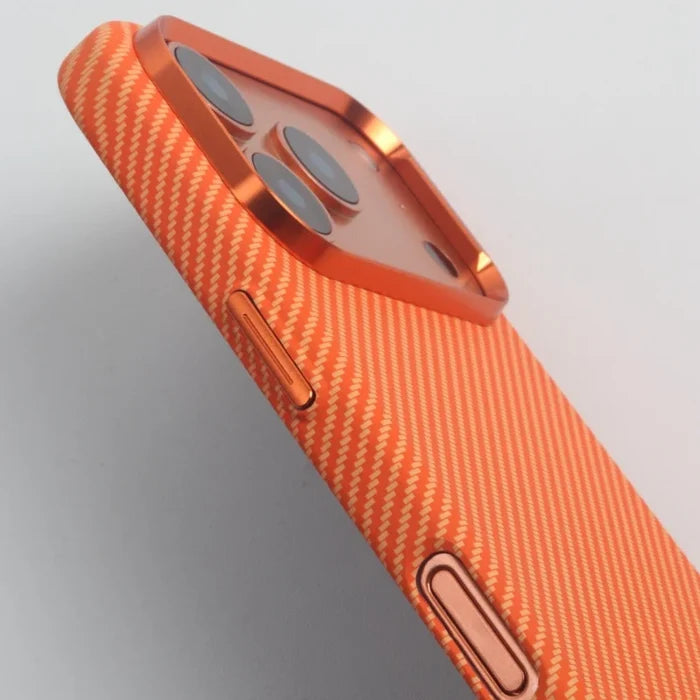 High Quality Slim PC Carbon Fiber Texture Magnetic Phone Case