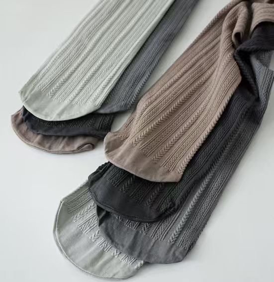 High Waist Velvet Pantyhose Leggings for Women – Striped Slim Free Size Jacquard Fashion Tights
