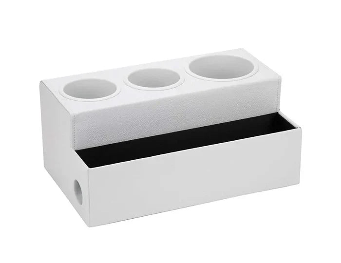 Home Leather Desk Organizer Hair Dryer Person Case Tools Keeper