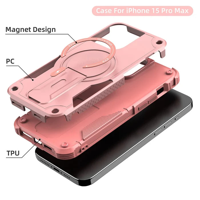 Hybrid 2-in-1 Waterproof Case for iPhone 17 Pro Max