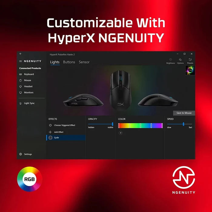 HyperX Pulsefire Haste 2 RGB Wired Gaming Mouse 8000Mhz