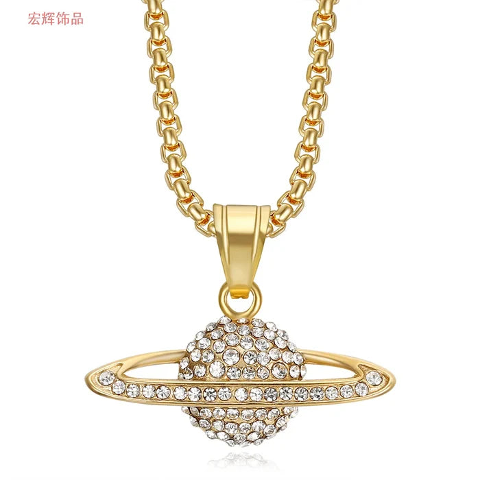Gold single pendant