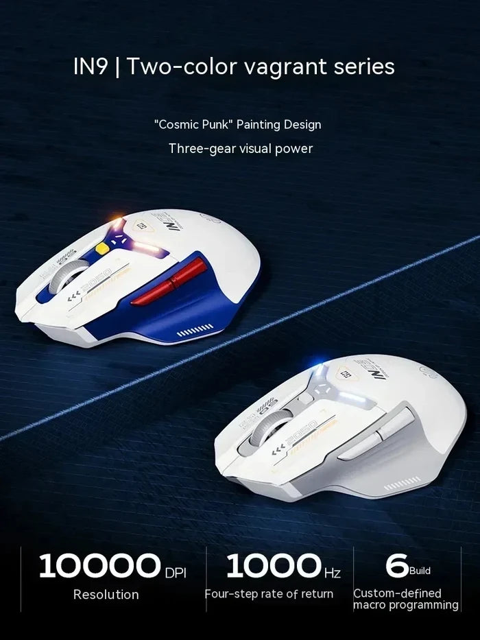INPHIC 10000 DPI PAW3325 Three Mode BT Wireless Mouse for PC Gamer