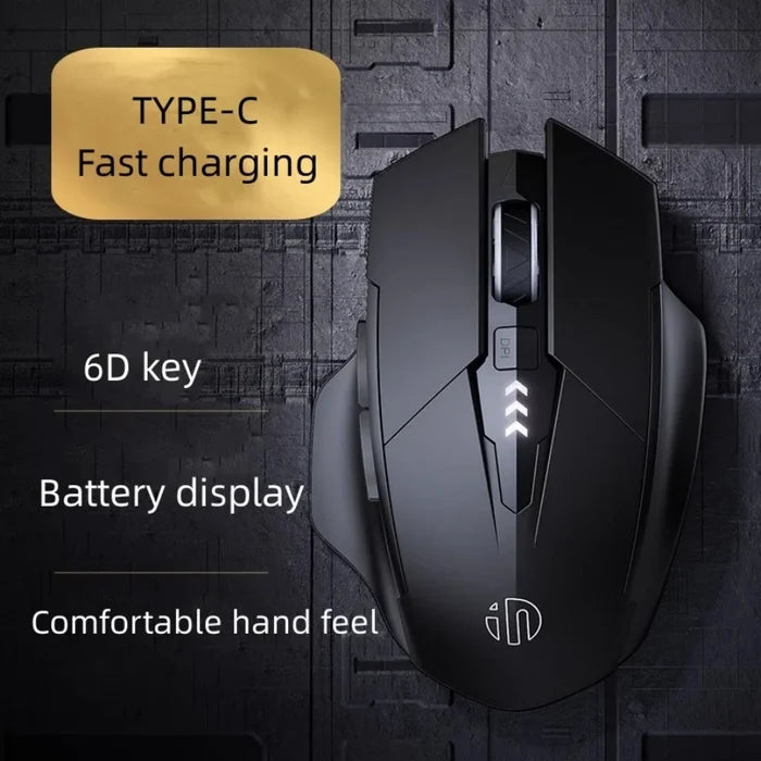 Inphic PM6 BT Three-mode Ergonomic 6-Button Optical Sensor