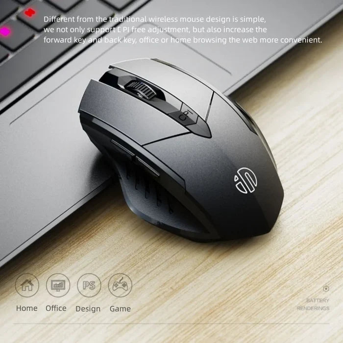 Inphic PM6 BT Three-mode Ergonomic 6-Button Optical Sensor