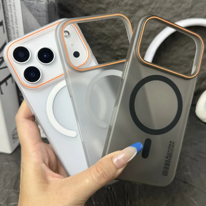 Ins Style Matte Skin Feeling Hard PC Ultra-Thin Magnetic Embossed