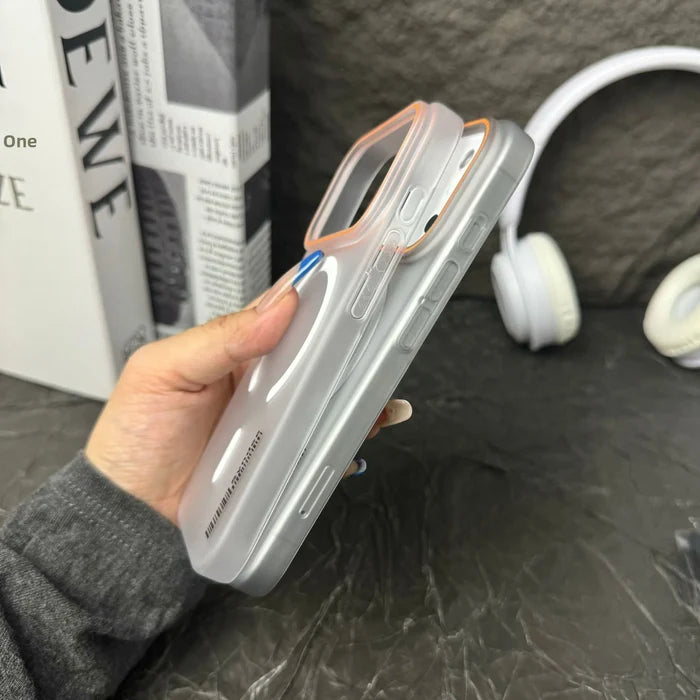 Ins Style Matte Skin Feeling Hard PC Ultra-Thin Magnetic Embossed