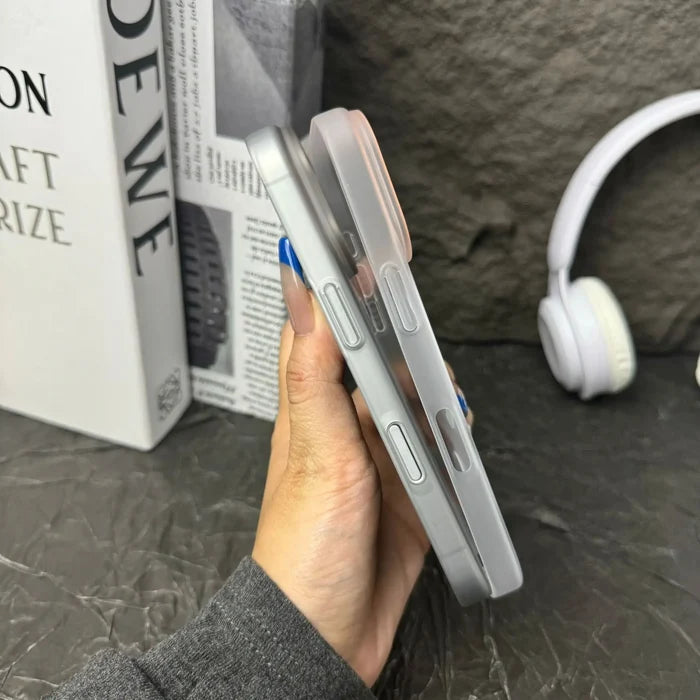 Ins Style Matte Skin Feeling Hard PC Ultra-Thin Magnetic Embossed