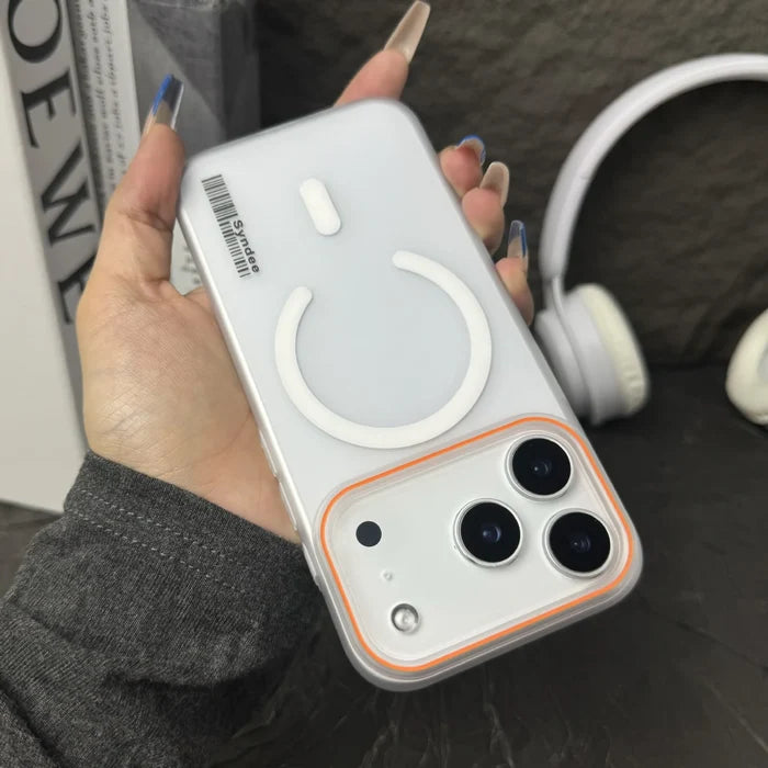 Ins Style Matte Skin Feeling Hard PC Ultra-Thin Magnetic Embossed