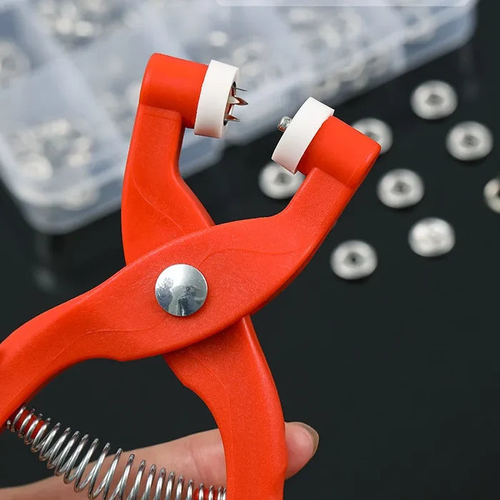Invisible Buckle Snap Button Kit with Pliers