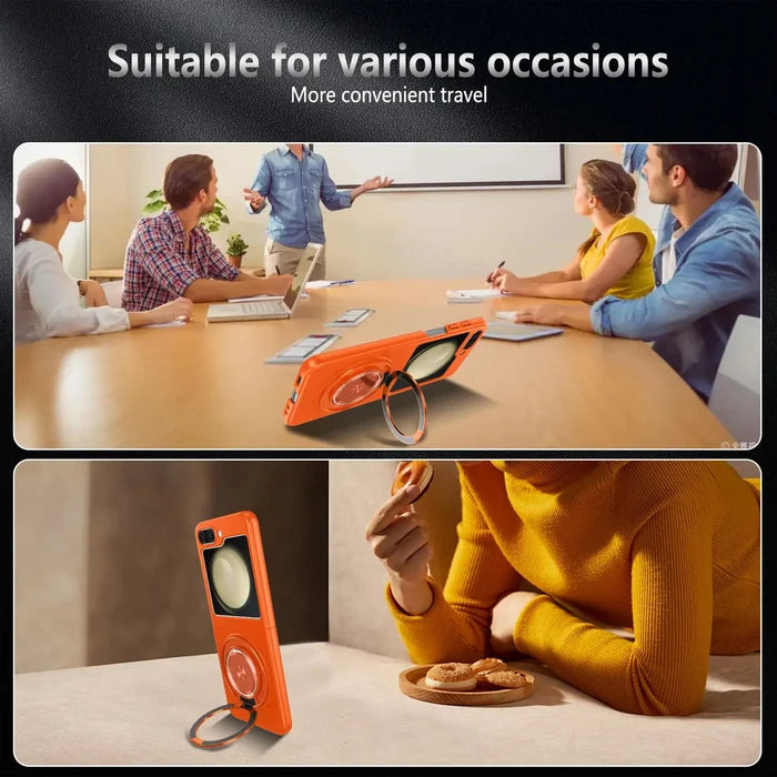 Invisible Folding Kickstand Armor Design Shockproof Magnetic Phone