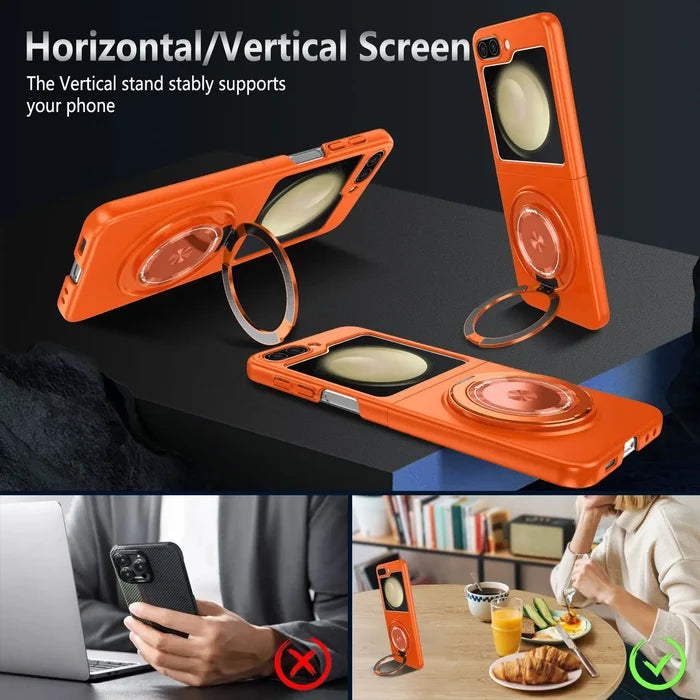 Invisible Folding Kickstand Armor Design Shockproof Magnetic Phone