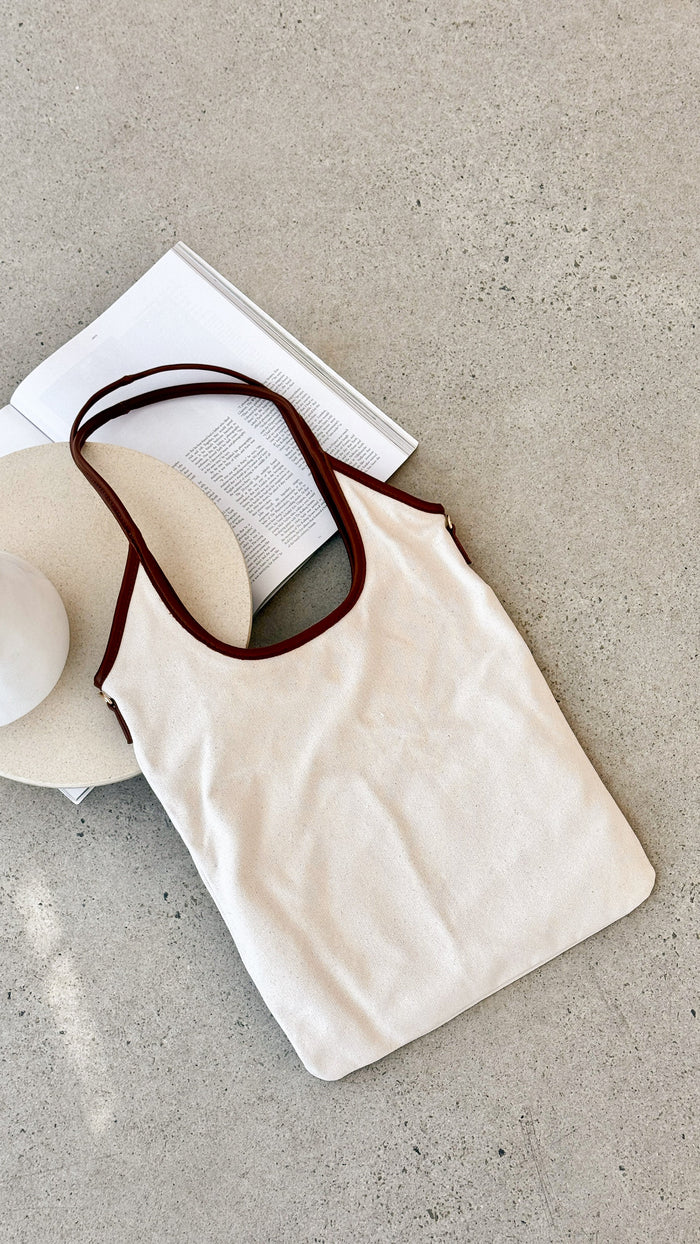 Isobel Shoulder Bag - Natural Linen