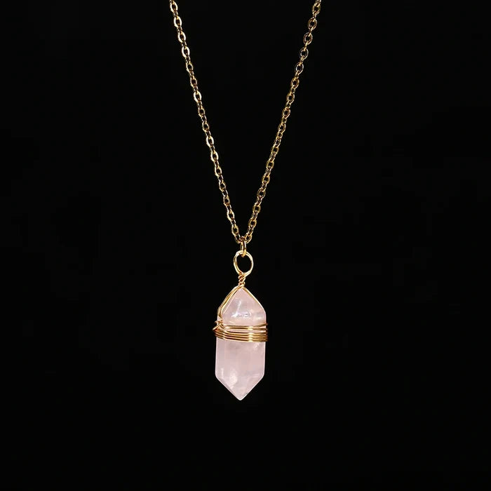 JD GEMS Hexagonal Crystal Necklace