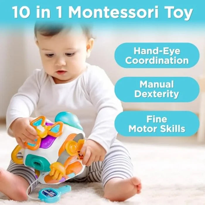 Kids Funny Baby Gift Interesting Polyhedron Activity Cube Toys Busy Cube