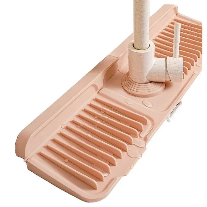 Kitchen Silicone Pad Splash - Proof Wave-patterned Pad Faucet