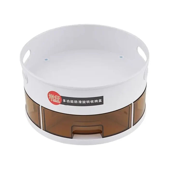 Kitchen Storage Rack, Storage Box, Rotating Seasoning Rack,