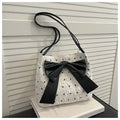 White with black