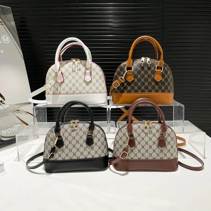 Korean Style Retro PU Leather Handbag
