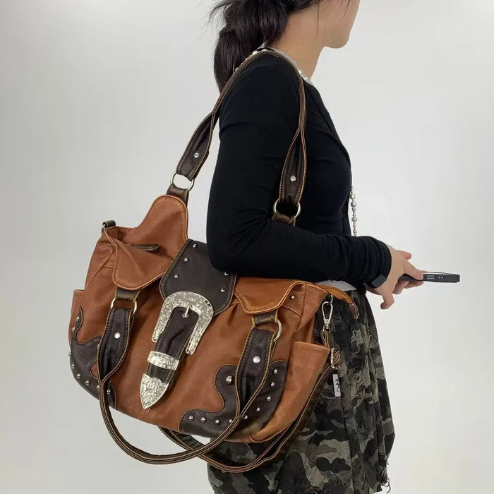 Ladies' Fashion Y2K Millennium Spicy Girl Shoulder Bag Large Capacity