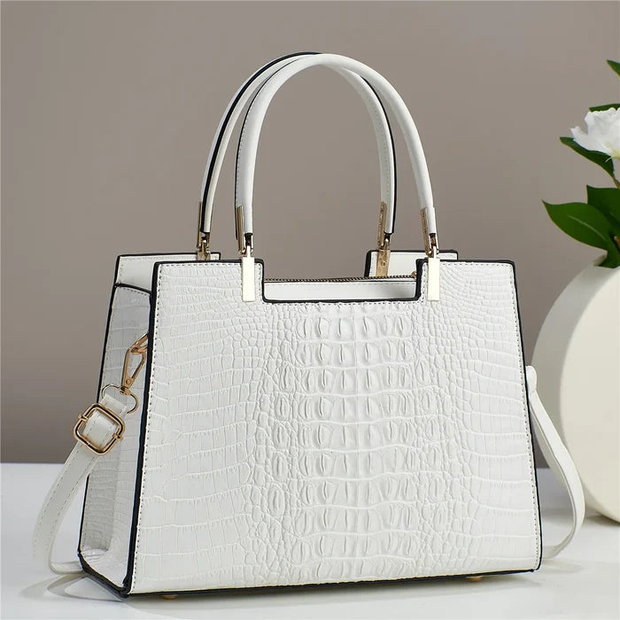 Ladies Handbag New Fashion Crocodile Pattern Handbag Large