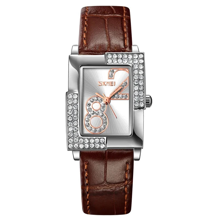 women quartz watch / Brown