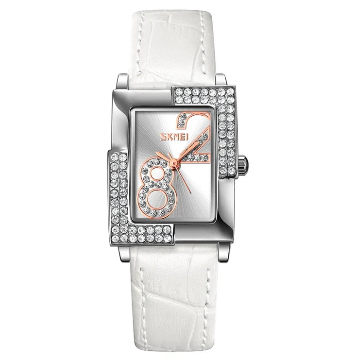 women quartz watch / White