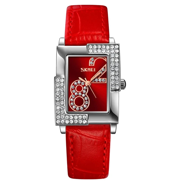 women quartz watch / Red