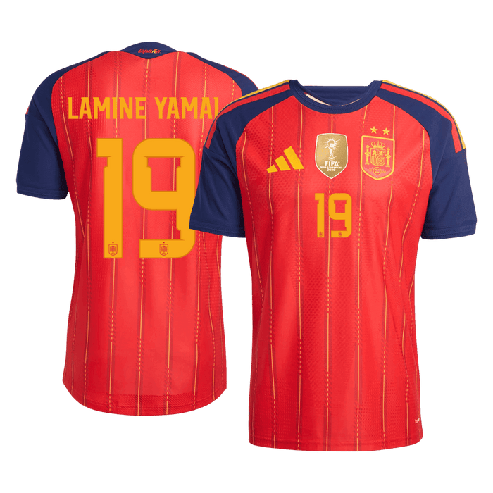 LAMINE YAMAL #19 Spain Home Player Version Jersey World Cup 2026 - Champion