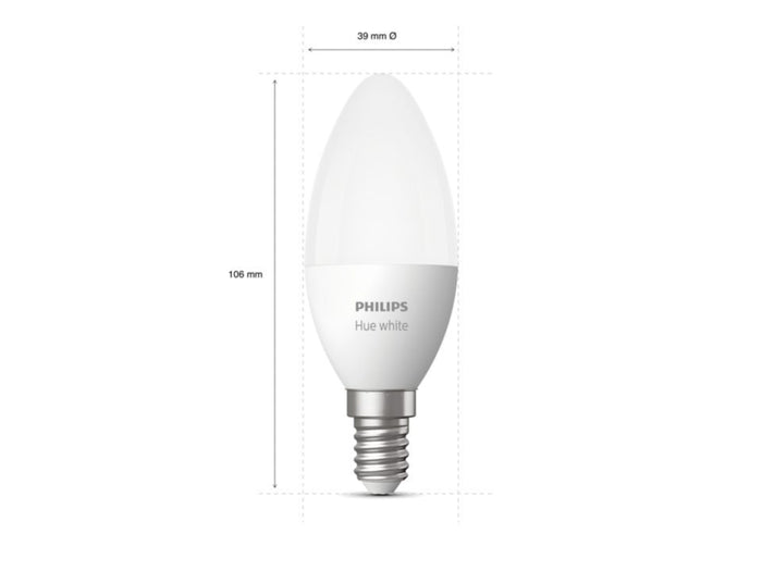 Lâmpada Philips E14 HUE Branca